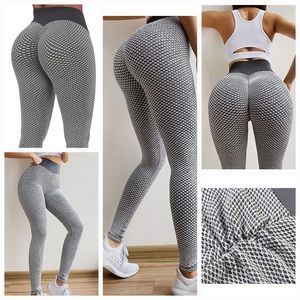 Ruched Butt Lifting High Waist Yoga Pants, Medium
